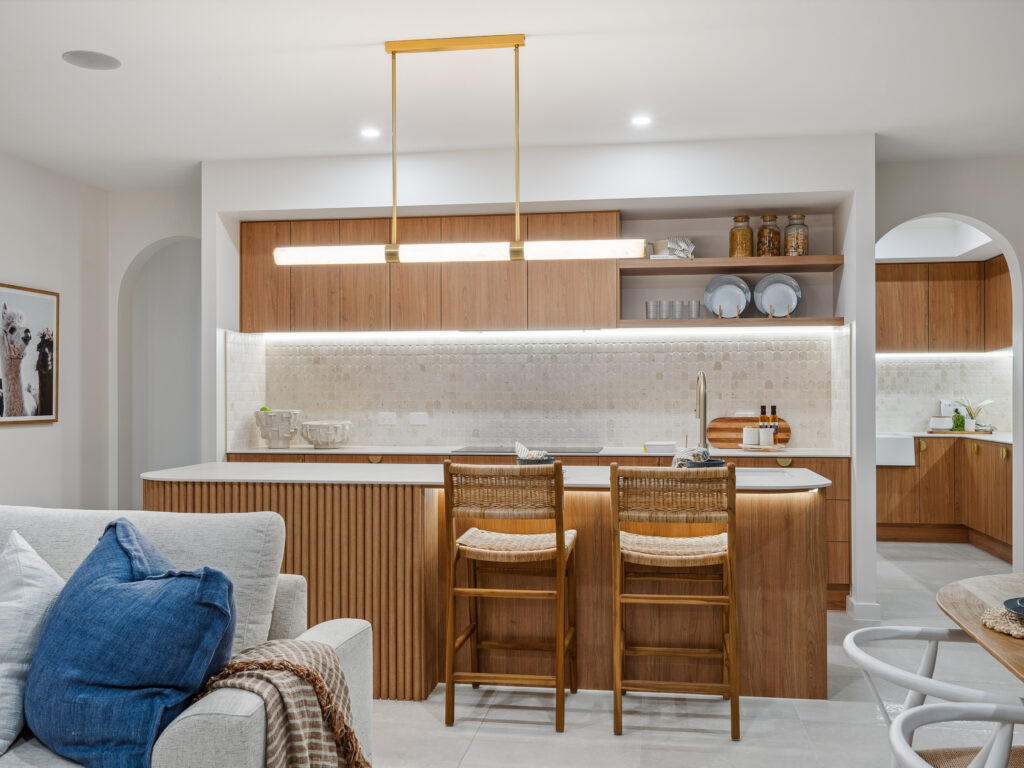 An Emerald kitchen, finished and ready for handover