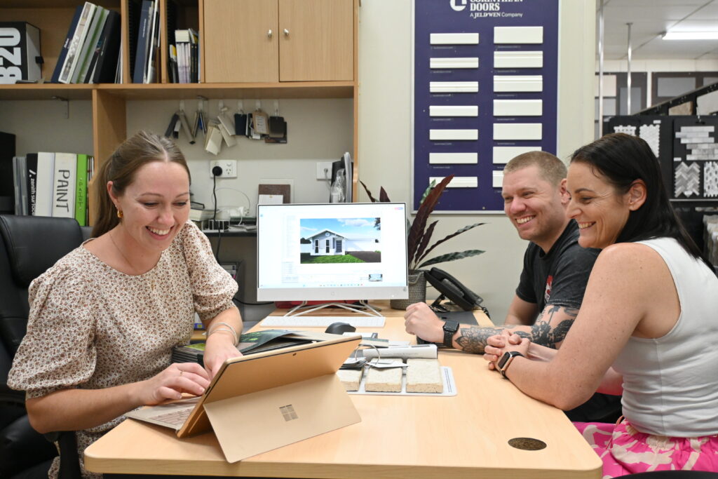 Working through the design with the Emerald team