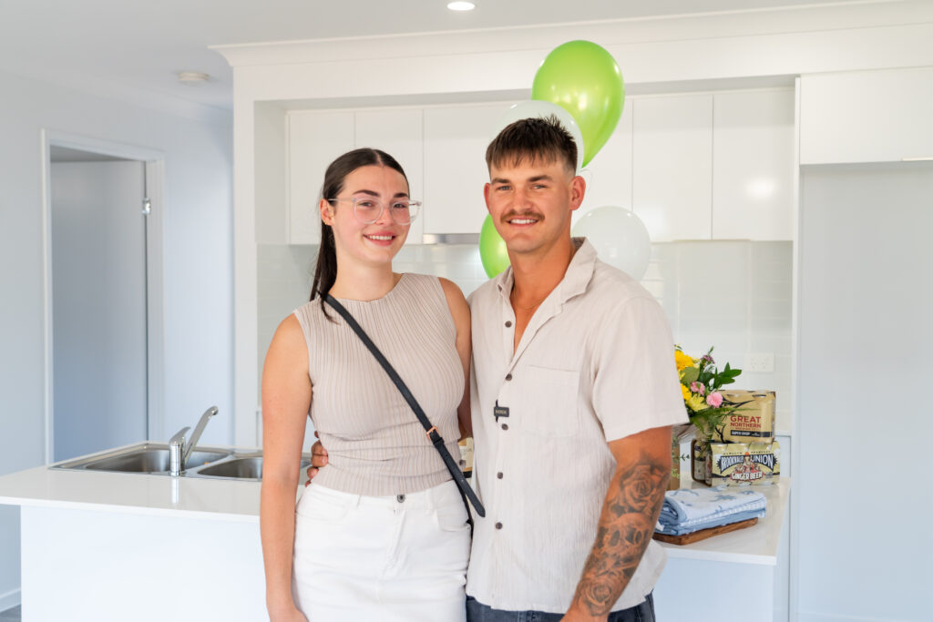 Keys in hand at handover