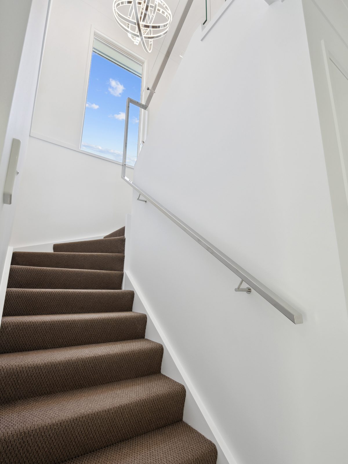 Carpeted staircase